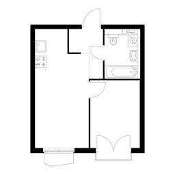 1-BD Apartment Sale, 33.3 sq. m. at Holland Park, Volokolamskoye Highway, 71/13к1, Moscow, Russia #3 1-BD Apartment Sale, 33.3 sq. m. at Holland Park, Volokolamskoye Highway, 71/13к1, Moscow, Russia #3