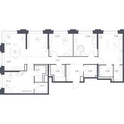 3-BD Apartment Sale, 125.55 sq. m. at Vereiskaya 41, Vereyskaya Street, 41, Moscow, Russia #4