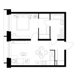 1-BD Apartment Sale, 43.69 sq. m. at Businovskiy Park, Izhorskaya Street, 6с5, Moscow, Russia #2 1-BD Apartment Sale, 43.69 sq. m. at Businovskiy Park, Izhorskaya Street, 6с5, Moscow, Russia #2