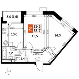 Продажа 2-комн. квартиры, 55 м² в ЖК «Датский квартал», жилой комплекс Датский квартал, посёлок Нагорное, городской округ Мытищи, Московская область, Россия #2 Продажа 2-комн. квартиры, 55 м² в ЖК «Датский квартал», жилой комплекс Датский квартал, посёлок Нагорное, городской округ Мытищи, Московская область, Россия #2
