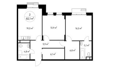 2-BD Apartment Sale, 82 sq. m. at Rezidentsii Skolkovo, Kashtanovaya ulitsa, 1, rabochiy posyolok Zarechye, Odintsovskiy City District, Moscow Region, Russia #2 2-BD Apartment Sale, 82 sq. m. at Rezidentsii Skolkovo, Kashtanovaya ulitsa, 1, rabochiy posyolok Zarechye, Odintsovskiy City District, Moscow Region, Russia #2