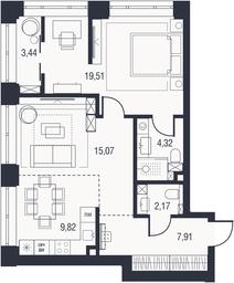 Продажа 2-комн. квартиры, 63,8 м² в ЖК «Афи Парк Воронцовский (AFI Park Воронцовский)», улица Академика Челомея, 7Ас2, Москва, Россия #2