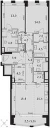 3-BD Apartment Sale, 99.1 sq. m. at Sydney City, Shenogina Street, 2, Moscow, Russia #4