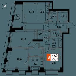 4-BD Apartment Sale, 99 sq. m. at Sydney City, Shenogina Street, 2, Moscow, Russia #2