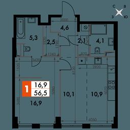 2-BD Apartment Sale, 56.5 sq. m. at Sydney City, Shenogina Street, 2, Moscow, Russia #2 2-BD Apartment Sale, 56.5 sq. m. at Sydney City, Shenogina Street, 2, Moscow, Russia #2