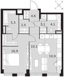 2-BD Apartment Sale, 56.5 sq. m. at Sydney City, Shenogina Street, 2, Moscow, Russia #3 2-BD Apartment Sale, 56.5 sq. m. at Sydney City, Shenogina Street, 2, Moscow, Russia #3