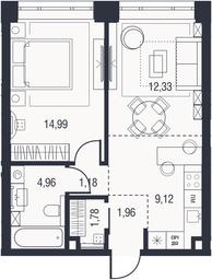 2-BD Apartment Sale, 47.8平方米 at AFI Park Voroncovskiy, Akademika Chelomeya Street, 7Ас2, Moscow, Russia #2 2-BD Apartment Sale, 47.8平方米 at AFI Park Voroncovskiy, Akademika Chelomeya Street, 7Ас2, Moscow, Russia #2
