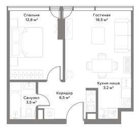 1-BD Apartment Sale, 42.3 sq. m. at Slava, Leningradskiy Avenue, 8с10, Moscow, Russia #2