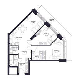 2-BD Apartment Sale, 82.23 sq. m. at Jois, 3rd Silikatny Drive, 10, Moscow, Russia #2