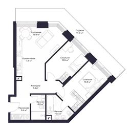 2-BD Apartment Sale, 81.9 sq. m. at Jois, 3rd Silikatny Drive, 10, Moscow, Russia #2