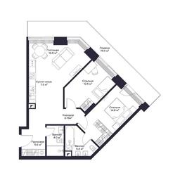 2-BD Apartment Sale, 81.83 sq. m. at Jois, 3rd Silikatny Drive, 10, Moscow, Russia #2