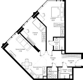 2-BD Apartment Sale, 78.98 sq. m. at Jois, 3rd Silikatny Drive, 10, Moscow, Russia #3 2-BD Apartment Sale, 78.98 sq. m. at Jois, 3rd Silikatny Drive, 10, Moscow, Russia #3