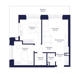 2-BD Apartment Sale, 65.33 sq. m. at Jois, 3rd Silikatny Drive, 10, Moscow, Russia #3 2-BD Apartment Sale, 65.33 sq. m. at Jois, 3rd Silikatny Drive, 10, Moscow, Russia #3