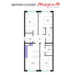 3-BD Apartment Sale, 80.5 sq. m. at Eko Vidnoe 2.0, kvartal Tsentralny, 1, Kupelinka Subdistrict, derevnya Sapronovo, Leninskiy City District, Moscow Region, Russia #2 3-BD Apartment Sale, 80.5 sq. m. at Eko Vidnoe 2.0, kvartal Tsentralny, 1, Kupelinka Subdistrict, derevnya Sapronovo, Leninskiy City District, Moscow Region, Russia #2