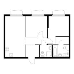 2-BD Apartment Sale, 57.9平方米 at Holland Park, Volokolamskoye Highway, 71/13к1, Moscow, Russia #3 2-BD Apartment Sale, 57.9平方米 at Holland Park, Volokolamskoye Highway, 71/13к1, Moscow, Russia #3