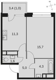 1-BD Apartment Sale, 38.9 sq. m. at Datskiy Kvartal, Datskiy Kvartal Residential Complex, posyolok Nagornoye, Mytishi Urban District, Moscow Region, Russia #3 1-BD Apartment Sale, 38.9 sq. m. at Datskiy Kvartal, Datskiy Kvartal Residential Complex, posyolok Nagornoye, Mytishi Urban District, Moscow Region, Russia #3