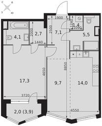 2-BD Apartment Sale, 63.8 sq. m. at Sydney City, Shenogina Street, 2, Moscow, Russia #4