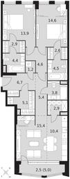 3-BD Apartment Sale, 100.9 sq. m. at Sydney City, Shenogina Street, 2, Moscow, Russia #3 3-BD Apartment Sale, 100.9 sq. m. at Sydney City, Shenogina Street, 2, Moscow, Russia #3