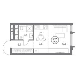 Продажа 1-комн. квартиры, 29,6 м² в ЖК «Дом56», улица Фридриха Энгельса, 56с1, Москва, Россия #3 Продажа 1-комн. квартиры, 29,6 м² в ЖК «Дом56», улица Фридриха Энгельса, 56с1, Москва, Россия #3