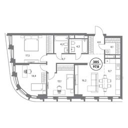 Продажа 4-комн. квартиры, 97,8 м² в ЖК «Дом56», улица Фридриха Энгельса, 56с1, Москва, Россия #4