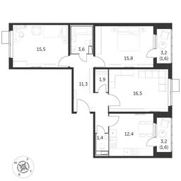 3-BD Apartment Sale, 81.8 sq. m. at Pervyi Lermontovskiy, zhiloy kompleks 1-y Lermontovskiy, Lyubertsy, Moscow Region, Russia #3 3-BD Apartment Sale, 81.8 sq. m. at Pervyi Lermontovskiy, zhiloy kompleks 1-y Lermontovskiy, Lyubertsy, Moscow Region, Russia #3