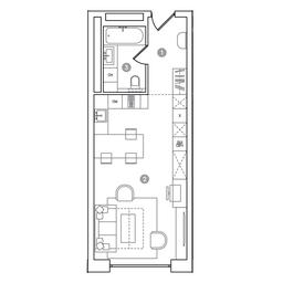 Продажа квартиры, 38,5 м² в ЖК «РЭД7 (RED7)», проспект Академика Сахарова, 11, Москва, Россия #2 Продажа квартиры, 38,5 м² в ЖК «РЭД7 (RED7)», проспект Академика Сахарова, 11, Москва, Россия #2