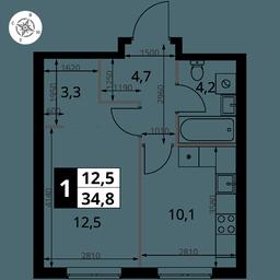 1-BD Apartment Sale, 34.8 sq. m. at 1 Izmajlovskij, Montazhnaya Street, 8с13, Moscow, Russia #3 1-BD Apartment Sale, 34.8 sq. m. at 1 Izmajlovskij, Montazhnaya Street, 8с13, Moscow, Russia #3