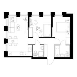2-BD Apartment Sale, 54.94 sq. m. at Businovskiy Park, Izhorskaya Street, 6с5, Moscow, Russia #2 2-BD Apartment Sale, 54.94 sq. m. at Businovskiy Park, Izhorskaya Street, 6с5, Moscow, Russia #2