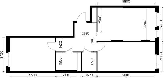 2-BD Apartment Sale, 69 sq. m. at Peredelkino Blizhnee, Korneya Chukovskogo Street, 1, Vnukovskoye Settlement, Moscow, Russia #3
