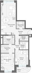 1-BD Apartment Sale, 106.8 sq. m. at Lavrushinskiy, Lavrushinsky Lane, 11к1, Moscow, Russia #2