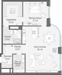 1-BD Apartment Sale, 104.6 sq. m. at Lavrushinskiy, Lavrushinsky Lane, 11к1, Moscow, Russia #4