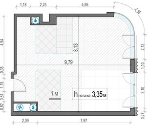 1-BD Apartment Sale, 72.6 sq. m. at Lavrushinskiy, Lavrushinsky Lane, 11к1, Moscow, Russia #4