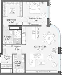 1-BD Apartment Sale, 104.8 sq. m. at Lavrushinskiy, Lavrushinsky Lane, 11к1, Moscow, Russia #4