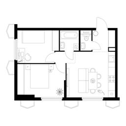 2-BD Apartment Sale, 48.3 sq. m. at Businovskiy Park, Izhorskaya Street, 6с5, Moscow, Russia #3 2-BD Apartment Sale, 48.3 sq. m. at Businovskiy Park, Izhorskaya Street, 6с5, Moscow, Russia #3