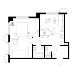 2-BD Apartment Sale, 48.7 sq. m. at Businovskiy Park, Izhorskaya Street, 6с5, Moscow, Russia #3 2-BD Apartment Sale, 48.7 sq. m. at Businovskiy Park, Izhorskaya Street, 6с5, Moscow, Russia #3