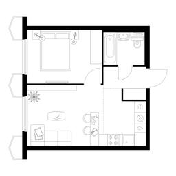 1-BD Apartment Sale, 36.4 sq. m. at Businovskiy Park, Izhorskaya Street, 6с5, Moscow, Russia #2 1-BD Apartment Sale, 36.4 sq. m. at Businovskiy Park, Izhorskaya Street, 6с5, Moscow, Russia #2