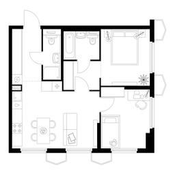 2-BD Apartment Sale, 54.5 sq. m. at Businovskiy Park, Izhorskaya Street, 6с5, Moscow, Russia #3
