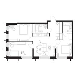 3-BD Apartment Sale, 82.61 sq. m. at Businovskiy Park, Izhorskaya Street, 6с5, Moscow, Russia #2 3-BD Apartment Sale, 82.61 sq. m. at Businovskiy Park, Izhorskaya Street, 6с5, Moscow, Russia #2
