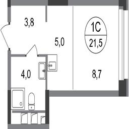 Apartment Sale, 21.5平方米 at Pervyi Moskovskiy, ulitsa Bianki, 1, Moskovskiy, Moscow, Russia #2 Apartment Sale, 21.5平方米 at Pervyi Moskovskiy, ulitsa Bianki, 1, Moskovskiy, Moscow, Russia #2