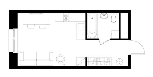 Apartment Sale, 25.9 sq. m. at Pervyi Moskovskiy, ulitsa Bianki, 1, Moskovskiy, Moscow, Russia #3