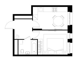 Apartment Sale, 32.9平方米 at Pervyi Moskovskiy, ulitsa Bianki, 1, Moskovskiy, Moscow, Russia #3