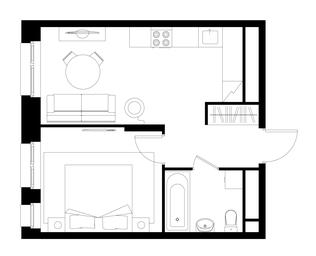 Apartment Sale, 36.7平方米 at Pervyi Moskovskiy, ulitsa Bianki, 1, Moskovskiy, Moscow, Russia #4
