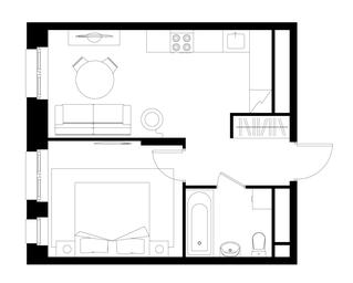 Apartment Sale, 36.7 sq. m. at Pervyi Moskovskiy, ulitsa Bianki, 1, Moskovskiy, Moscow, Russia #3