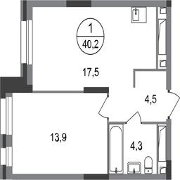 Apartment Sale, 40.2 sq. m. at Pervyi Moskovskiy, ulitsa Bianki, 1, Moskovskiy, Moscow, Russia #2 Apartment Sale, 40.2 sq. m. at Pervyi Moskovskiy, ulitsa Bianki, 1, Moskovskiy, Moscow, Russia #2