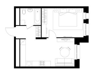 Apartment Sale, 41.3 sq. m. at Pervyi Moskovskiy, ulitsa Bianki, 1, Moskovskiy, Moscow, Russia #3 Apartment Sale, 41.3 sq. m. at Pervyi Moskovskiy, ulitsa Bianki, 1, Moskovskiy, Moscow, Russia #3