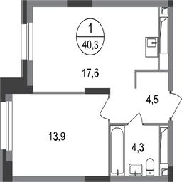Apartment Sale, 40.3 sq. m. at Pervyi Moskovskiy, ulitsa Bianki, 1, Moskovskiy, Moscow, Russia #2