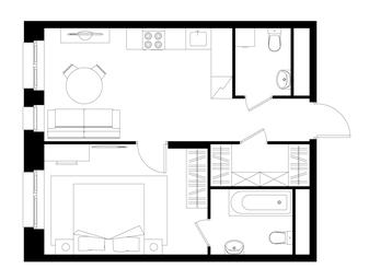 Apartment Sale, 44.5 sq. m. at Pervyi Moskovskiy, ulitsa Bianki, 1, Moskovskiy, Moscow, Russia #3