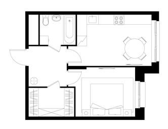 Apartment Sale, 41.1 sq. m. at Pervyi Moskovskiy, ulitsa Bianki, 1, Moskovskiy, Moscow, Russia #3