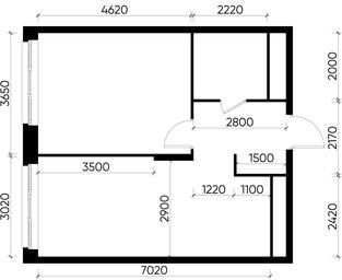 Apartment Sale, 47.1平方米 at Pervyi Moskovskiy, ulitsa Bianki, 1, Moskovskiy, Moscow, Russia #4
