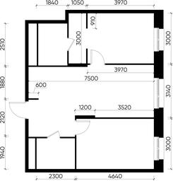 2-BD Apartment Sale, 64.1 sq. m. at Pervyi Moskovskiy, ulitsa Bianki, 1, Moskovskiy, Moscow, Russia #4